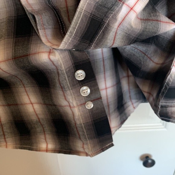 Roper Men’s Plaid Western Button Down Shirt Sz XL - Picture 6 of 7